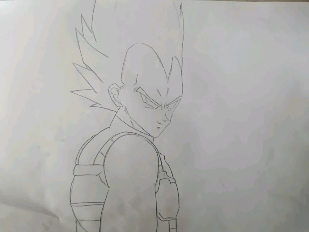 ベジータ描いた