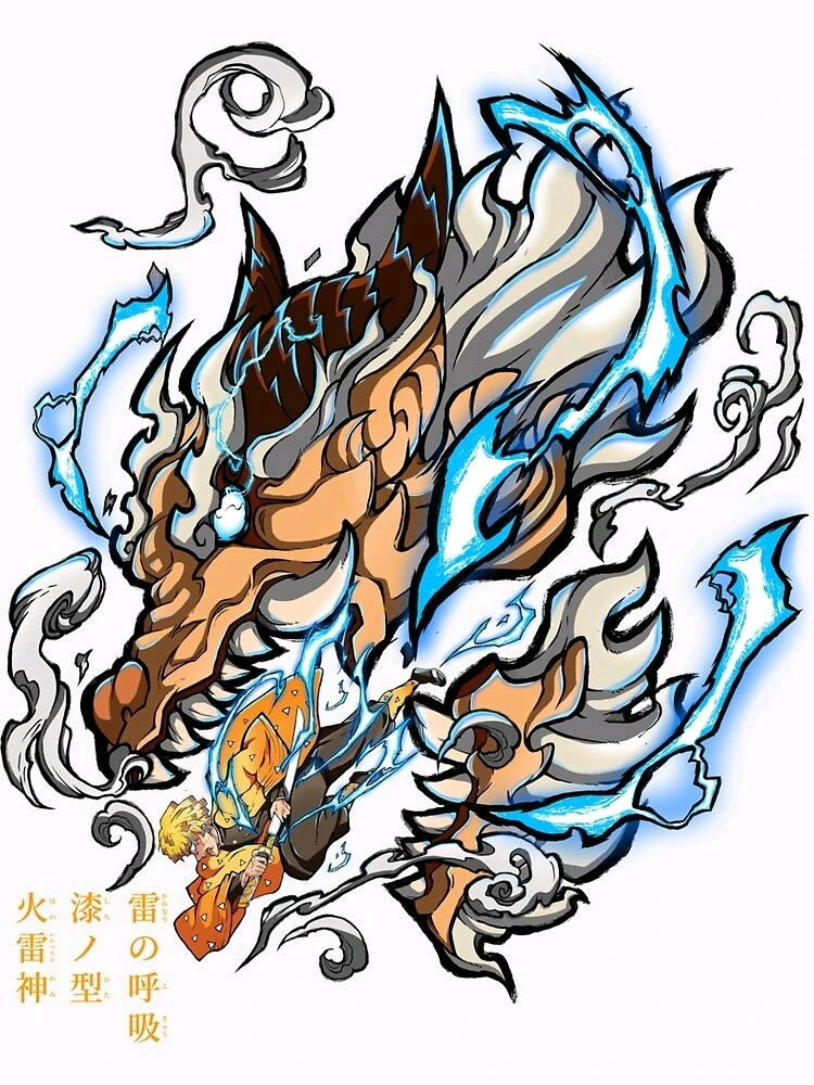 Thunder breathing 7th form-God of thunder and fire