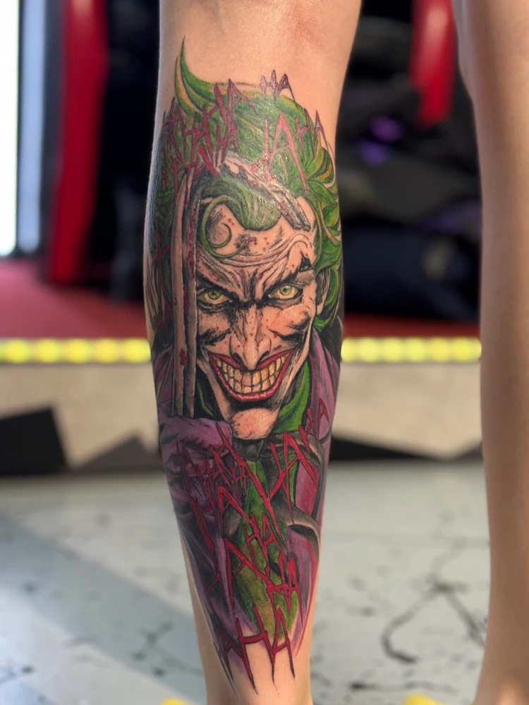 Joker, joker tattoo, tattoo, batman, three joker, the clown