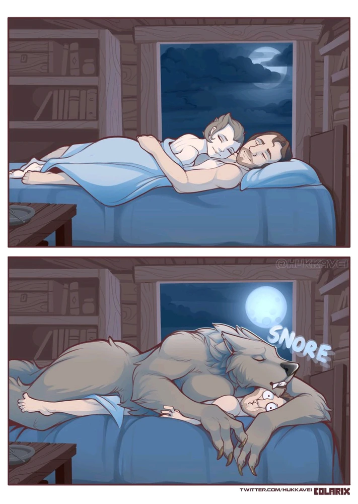 *The Perks of Having a Were-Wolf Girlfriend to Cuddle With*