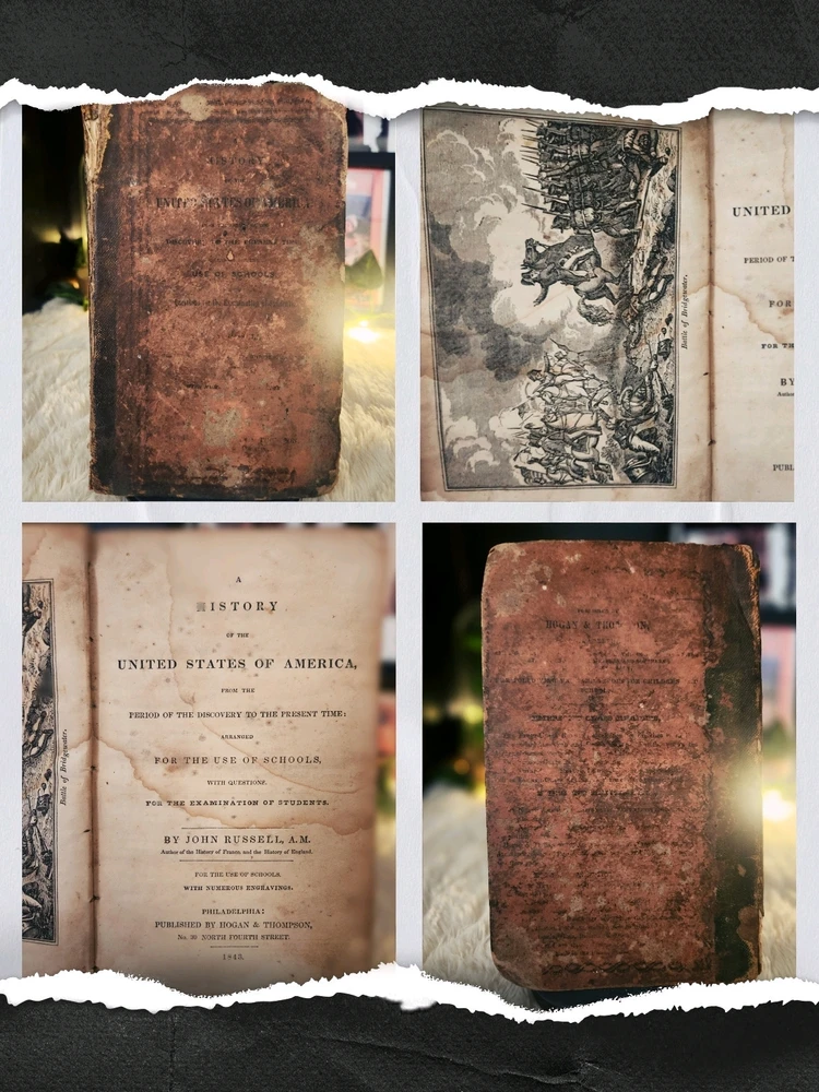 📖 182-year-old history book of the United States of America found in bookstore of my hometown