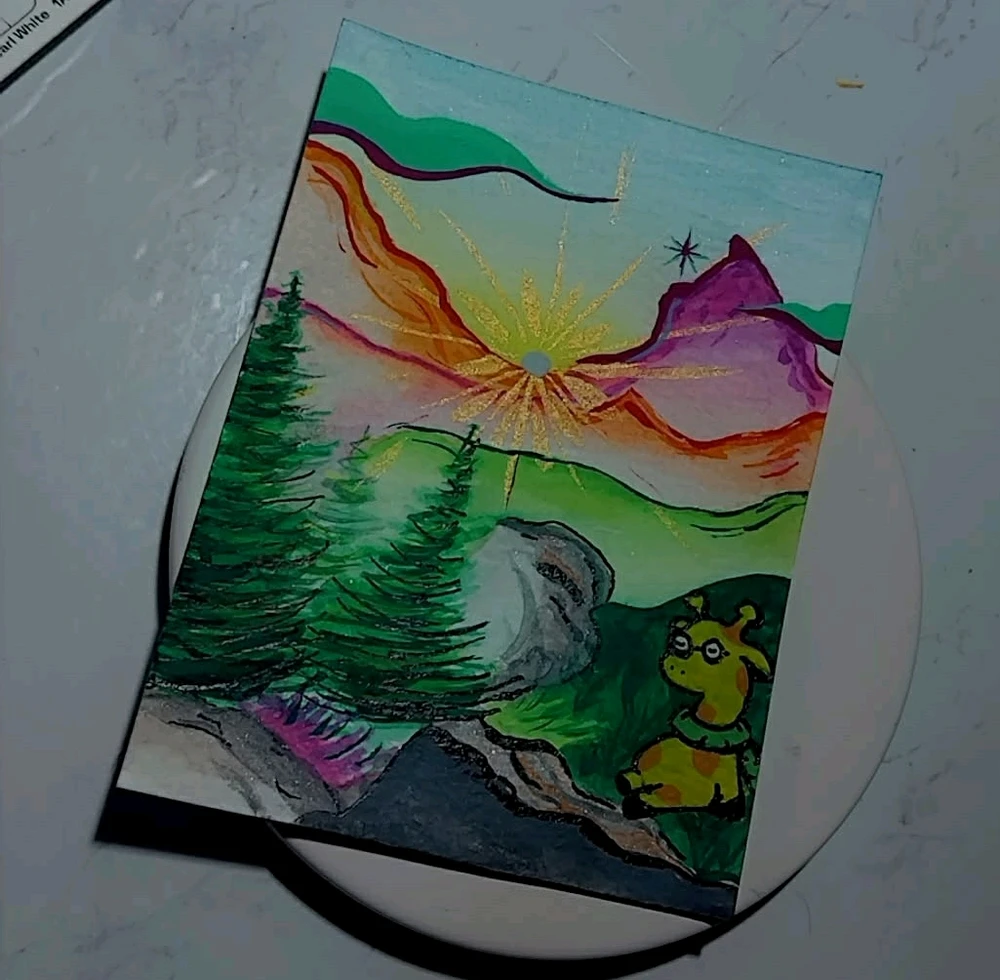 Just a giraffe chilling