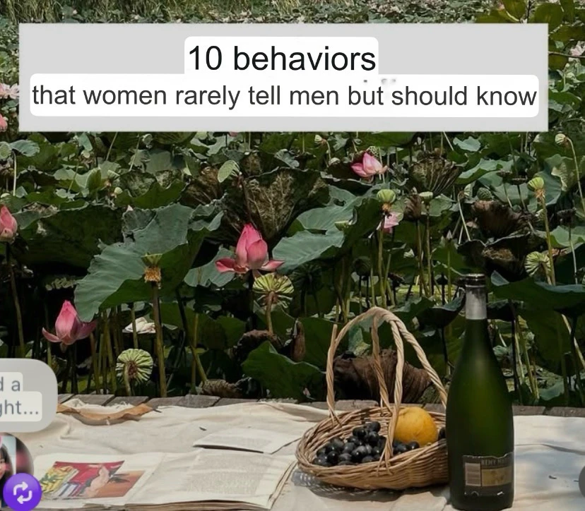 10 behaviors about women💖🥰