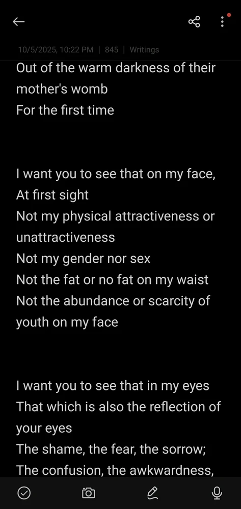 I Want You To See That