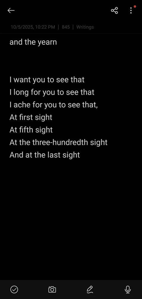 I Want You To See That