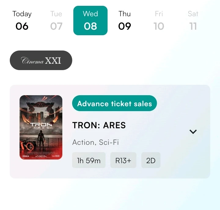 Tron: Ares

Advance ticket sales, buy or bye?!