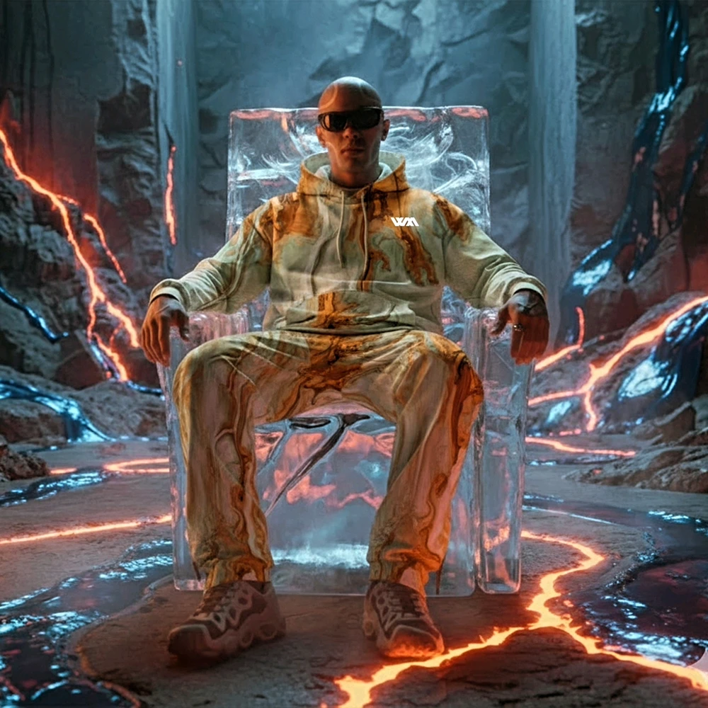 Weedaclothes collection unique inspirée par l'art du marbrage fluide et des couleurs telluriques