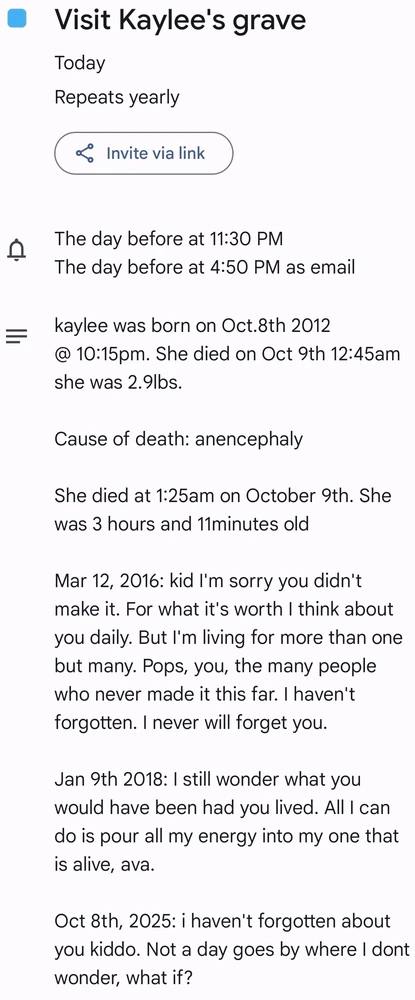 Gone but not forgotten