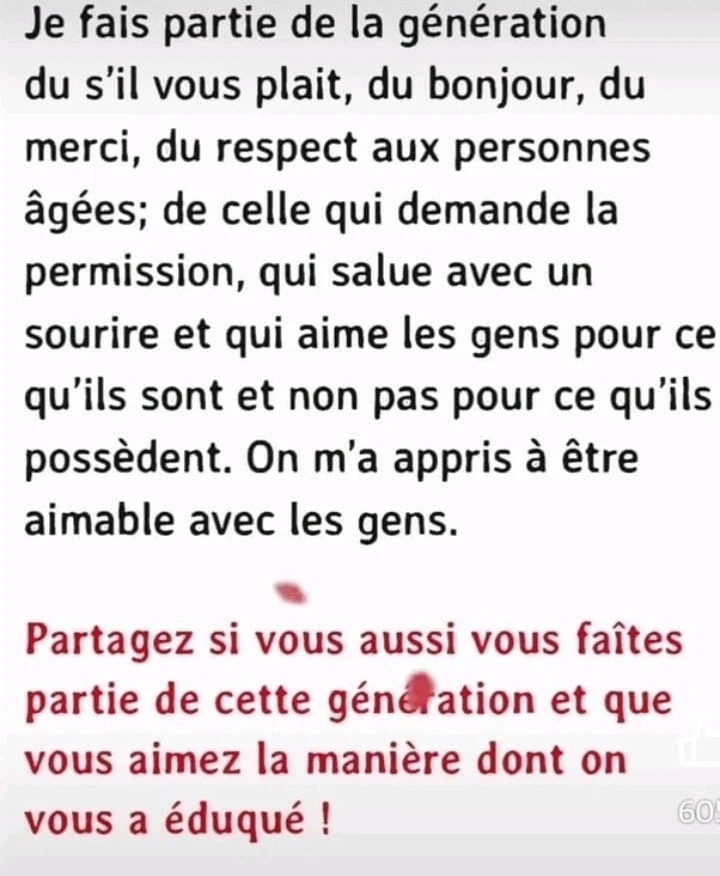 Je fais partie de cette génération