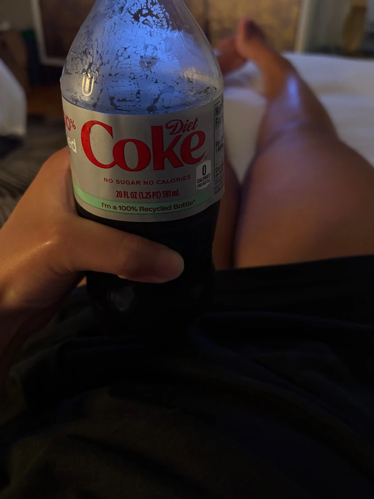 Just me and my emotional support Diet Coke 🙂‍↔️
