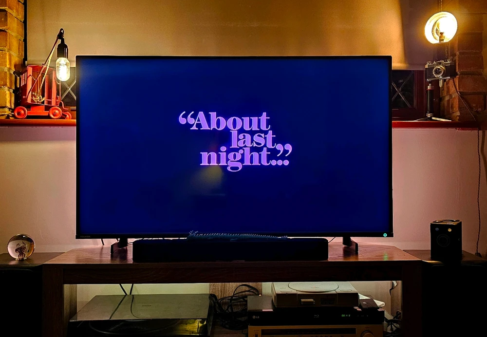 Friday night continued Classic Movie Night..