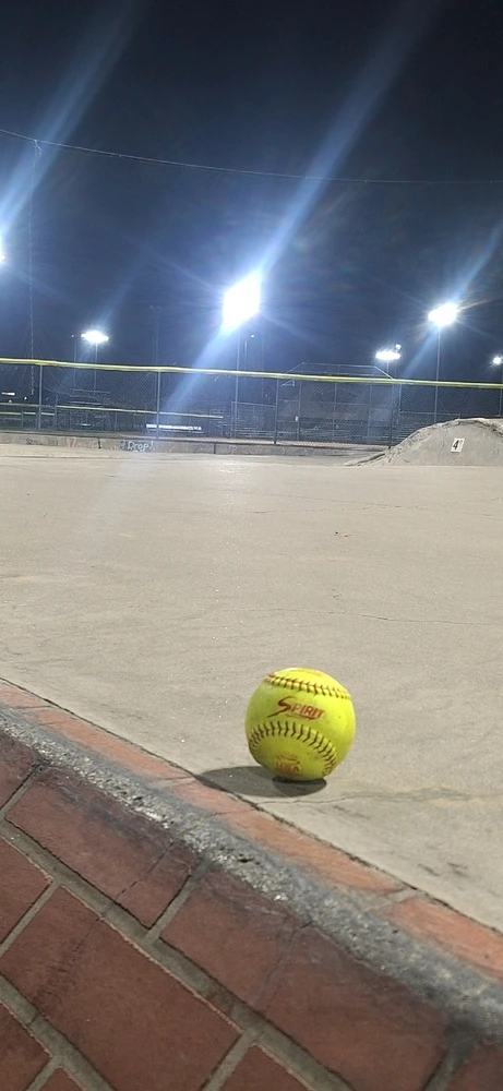 Exciting softball game