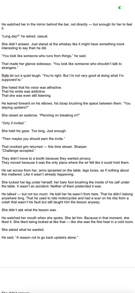 Sooo i am super close to finishing my book…. And thought about publishing it. Soooo tossing out my first chapter…