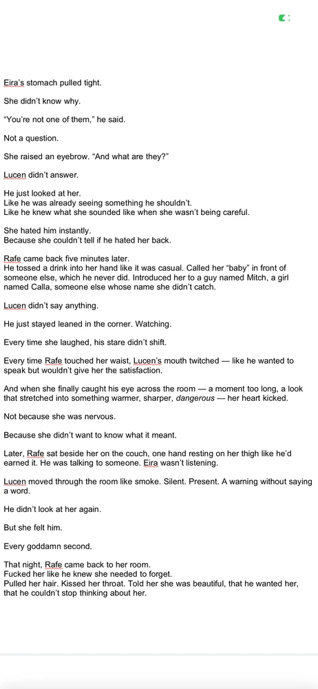 Sooo i am super close to finishing my book…. And thought about publishing it. Soooo tossing out my first chapter…