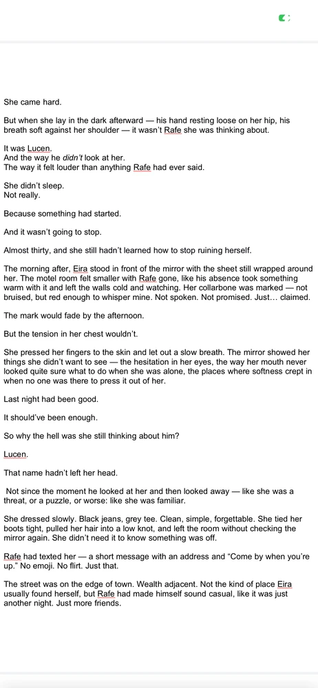 Sooo i am super close to finishing my book…. And thought about publishing it. Soooo tossing out my first chapter…