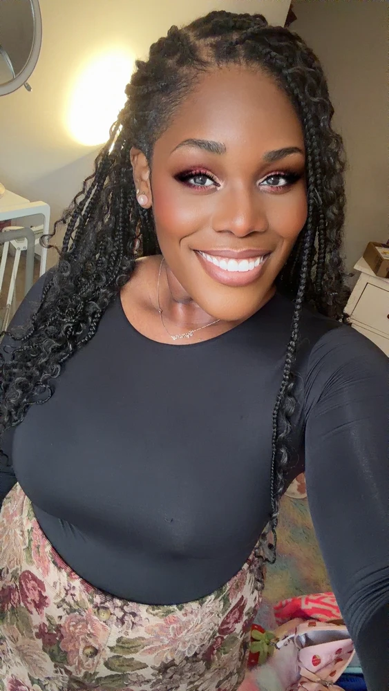 Put in my contacts and did my makeup for this shindig lol