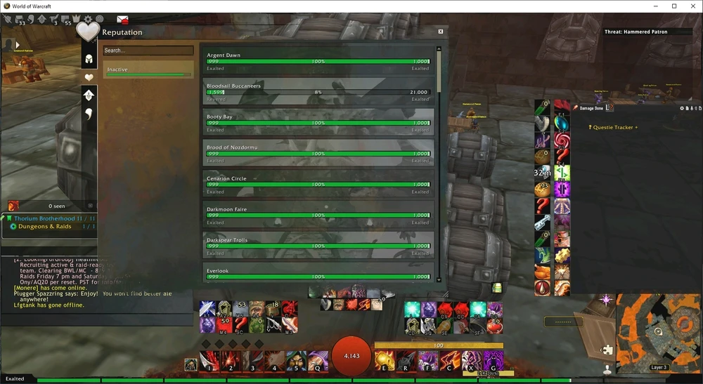 All 21 Factions at Exalted on WoW Anniversary finished on horde side