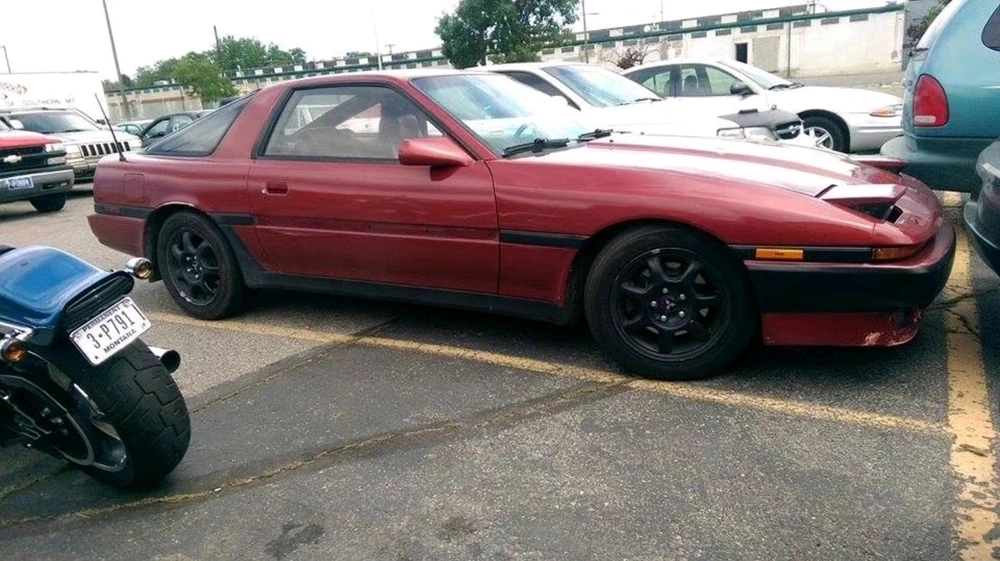 Threw a bearing on me throwing a mad slide, damn 7mge 😆 87 supra mkii