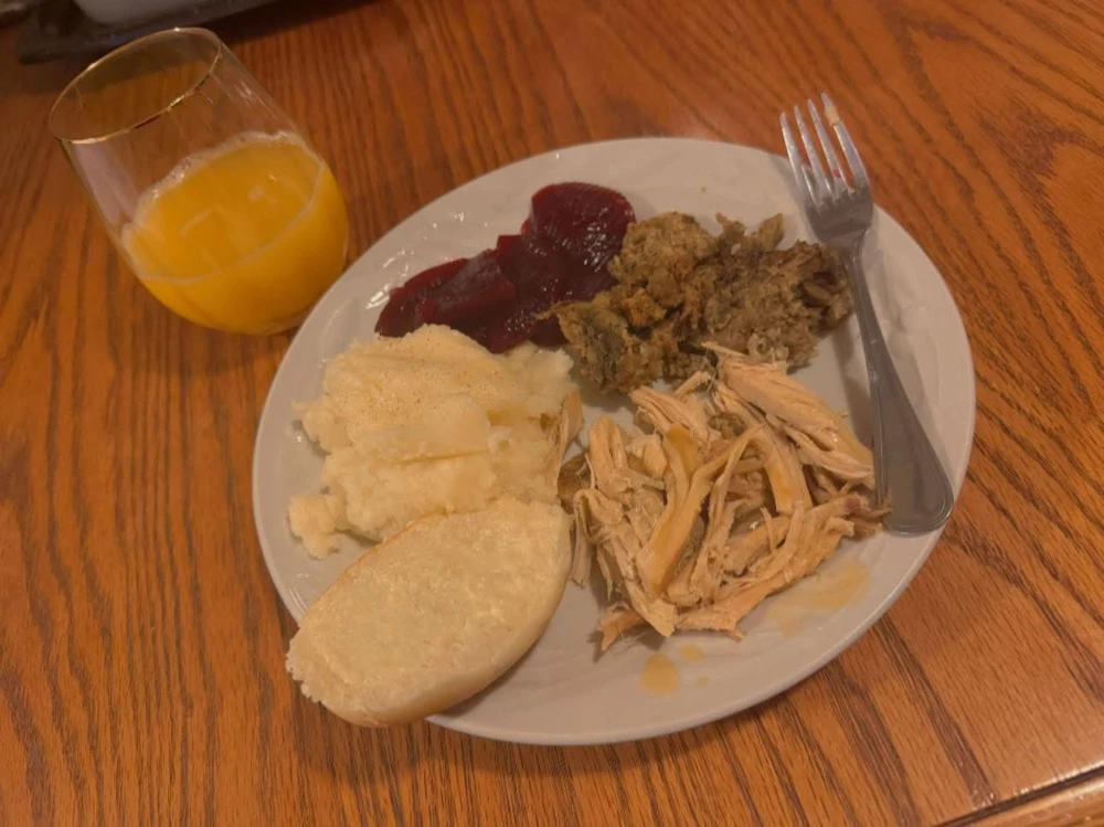 I think we both liked our Thanksgiving Meal hehe🤭😋