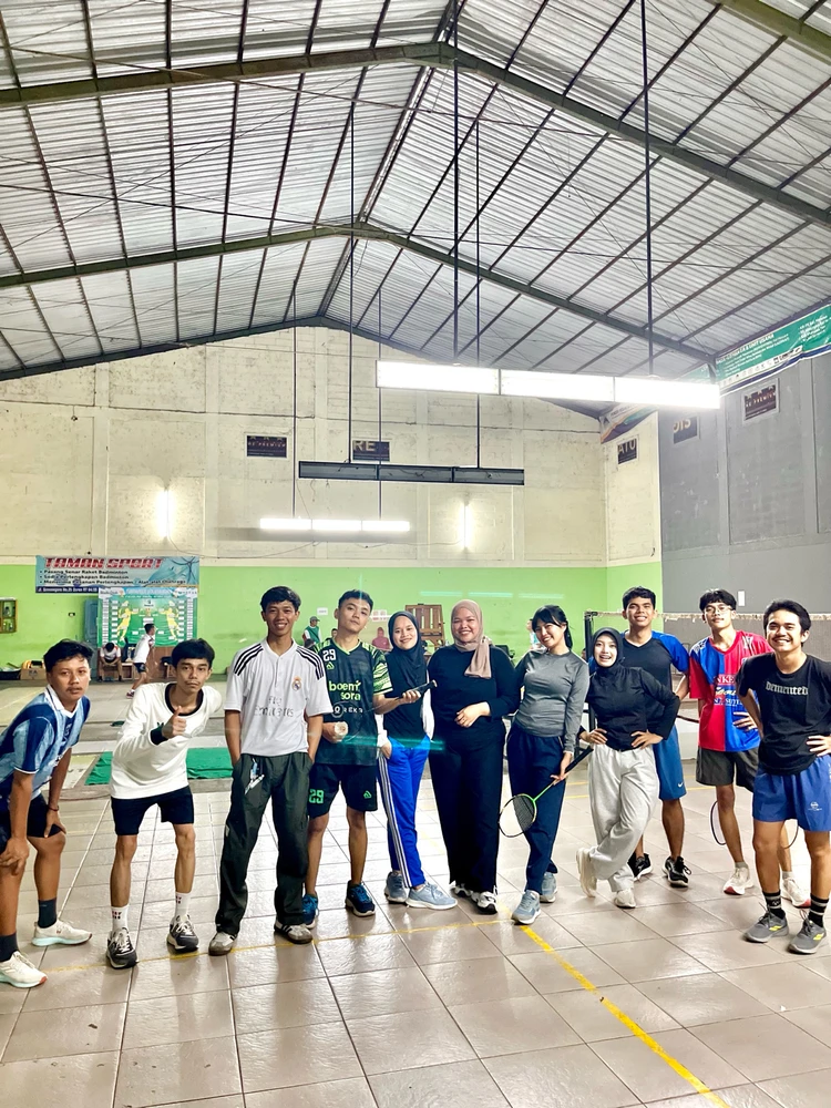 Badminton with colleagues after work is a must