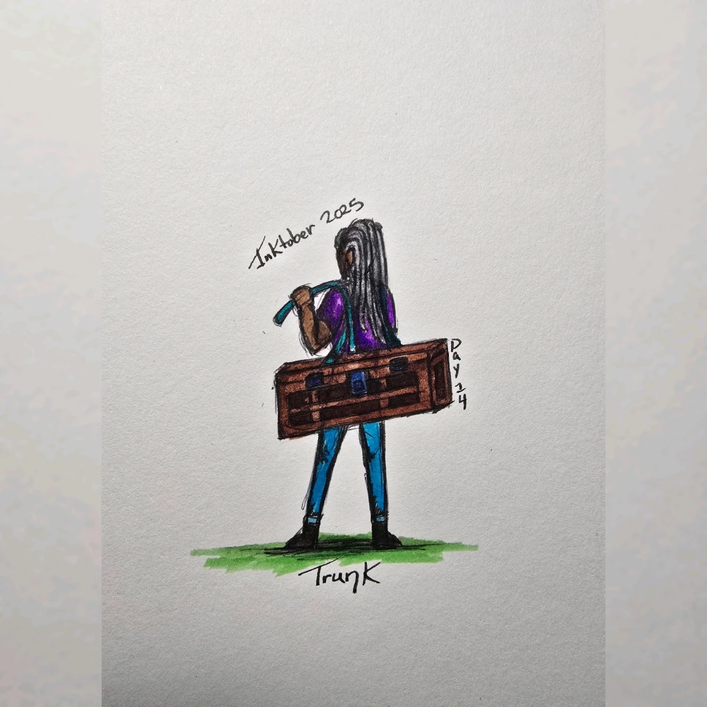 Inktober 2025, Day 14: Trunk