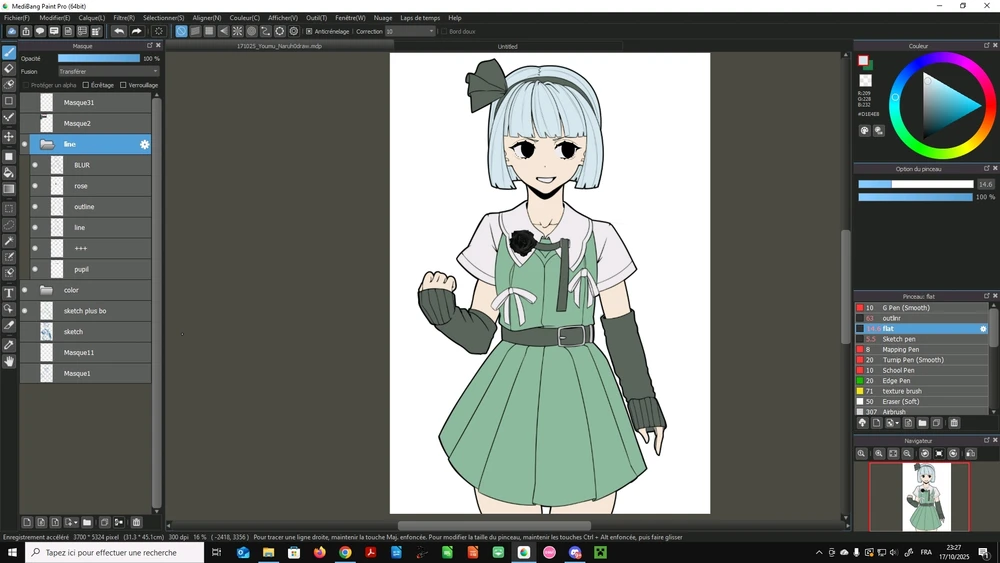 Bon je tente un ptit style, mix manga cartoon