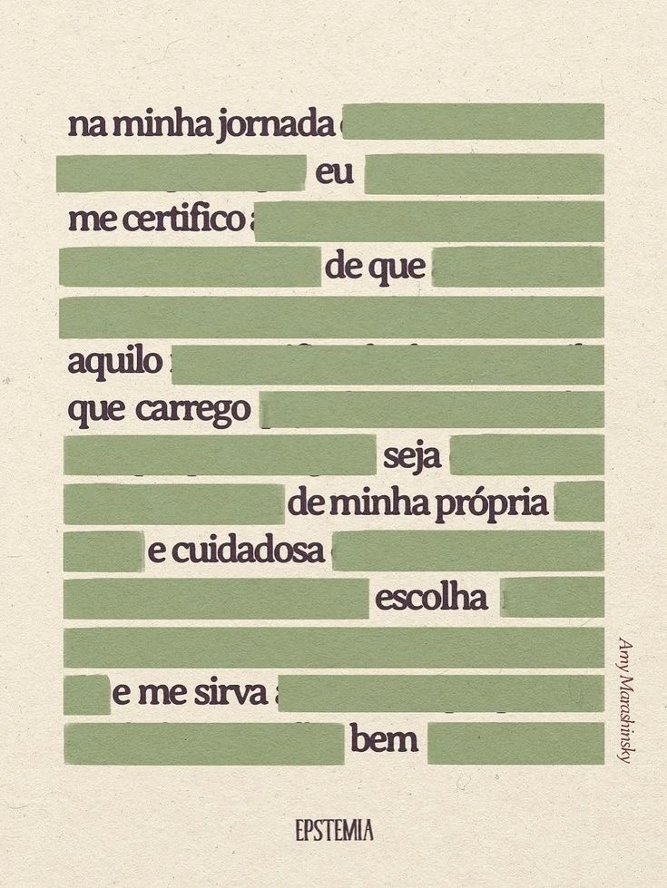 O que você tem carregado na sua jornada?