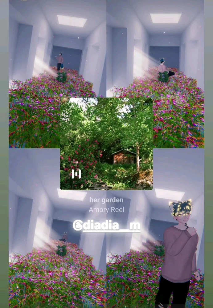 Jardin intérieur, cœur ouvert