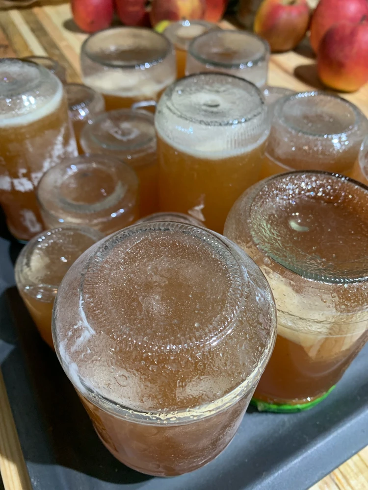 Gelée et vinaigre de pommes