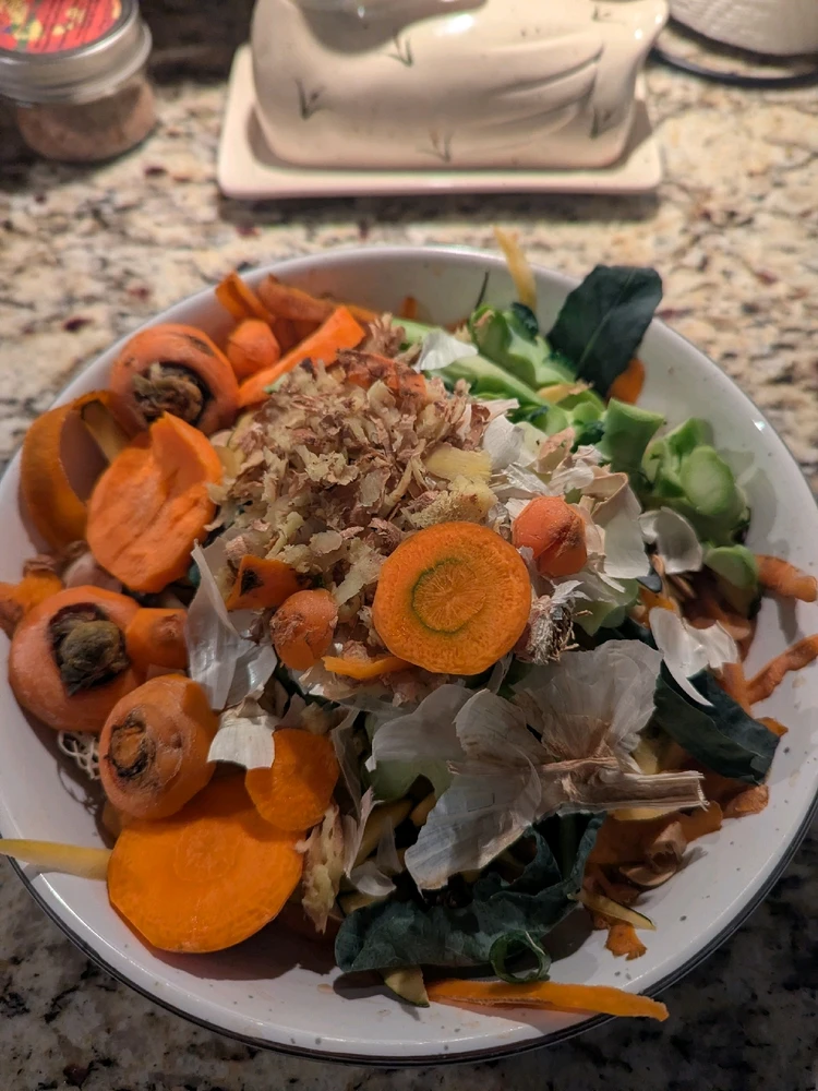 Scraps for the compost