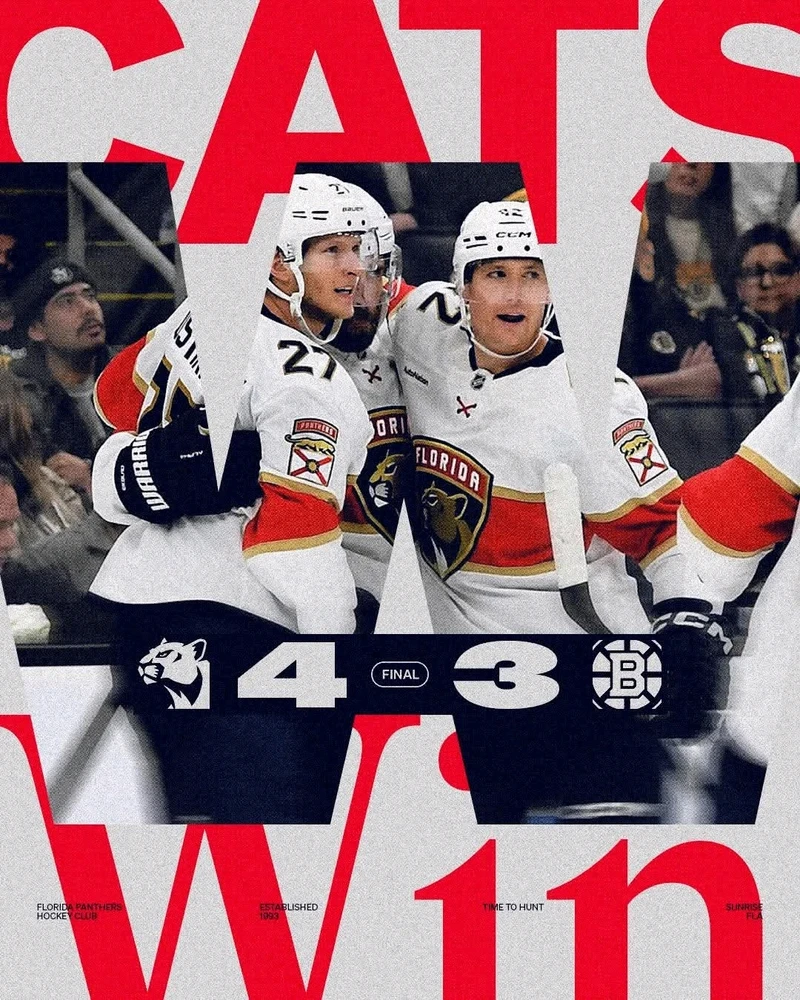 Panthers vs Bruins