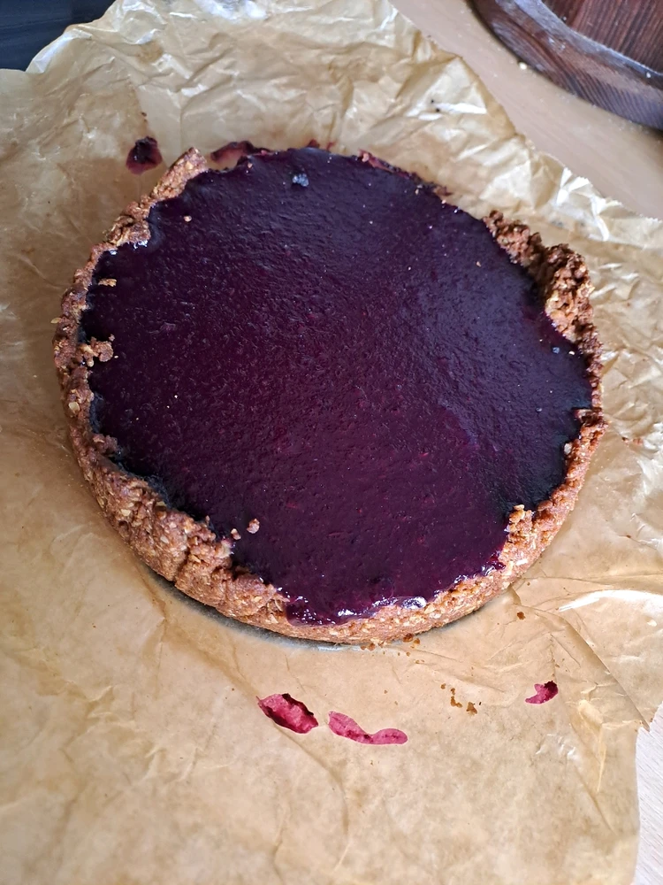 Reis mit Ayvarsoße und Blaubeer-Puddingkuchen