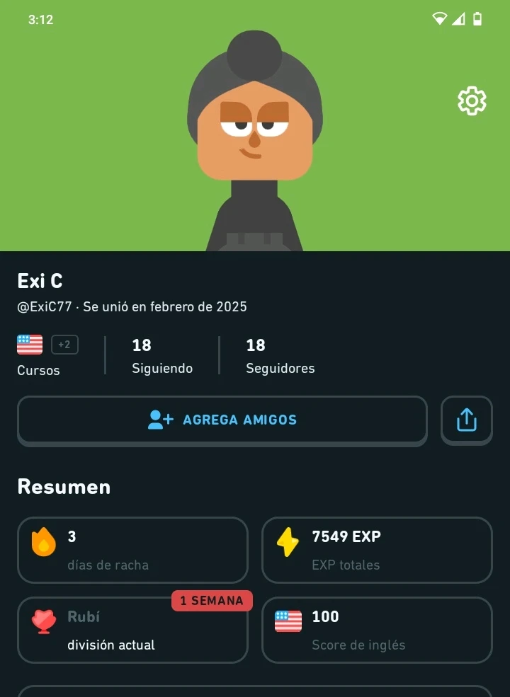 Study with me on Duolingo😊, if you want...