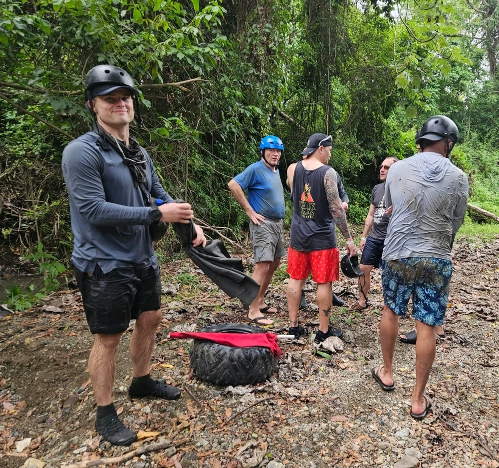 Sometimes things break... the axel snapped and atv crashed. No injuries, just fun stories!