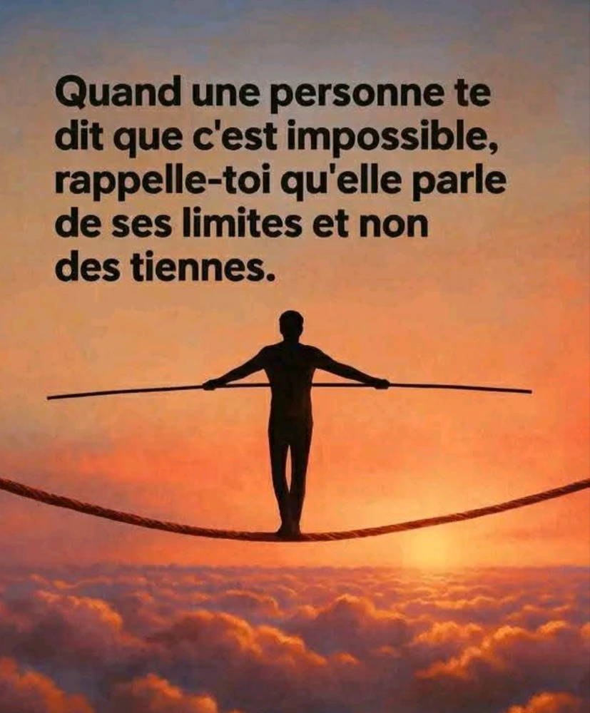 Ne pas se limiter aux limites de l'autre...