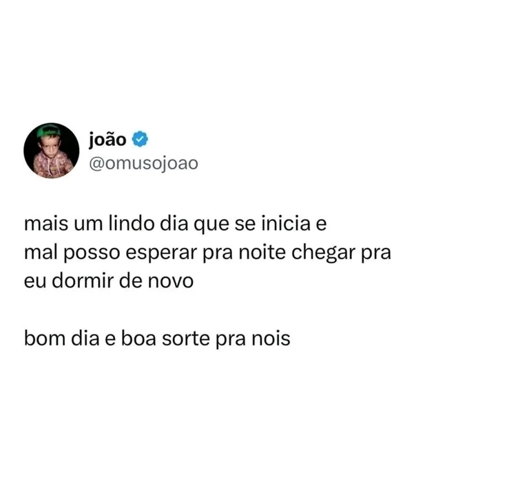 🤭 pois é
.... Bom dia