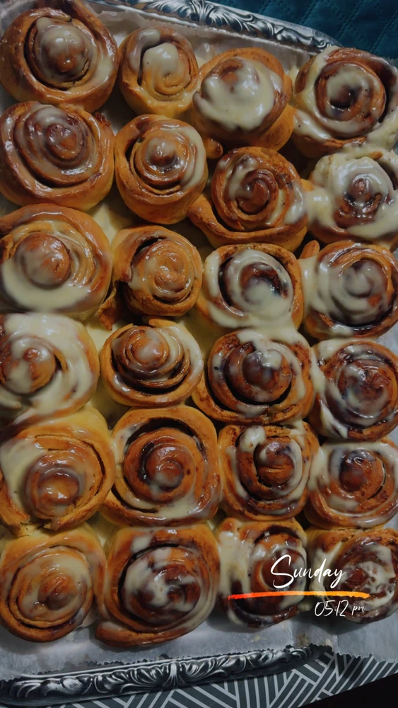 Made cinnamon rolls! 🫶🏻✨