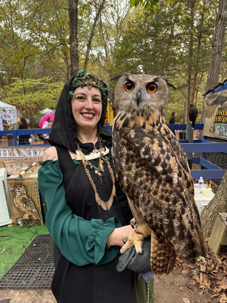 I met 2 owls this weekend!!!