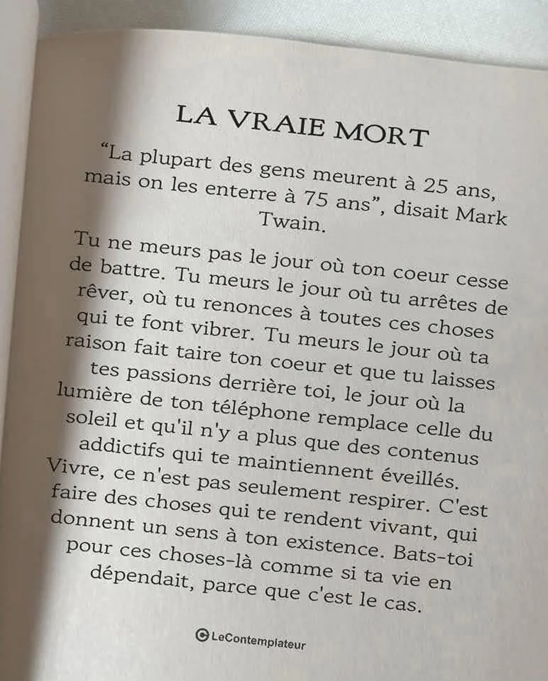 Tu meurs le jour où tu arrêtes de rêver 😊🦾