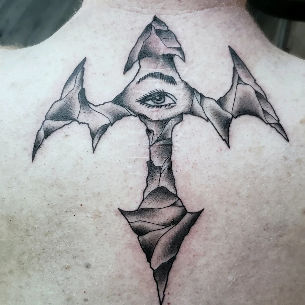 My "glyph". It is over my spinal surgery scar. It is meant to protect me and shows that I may be cracked, but I am not broken
