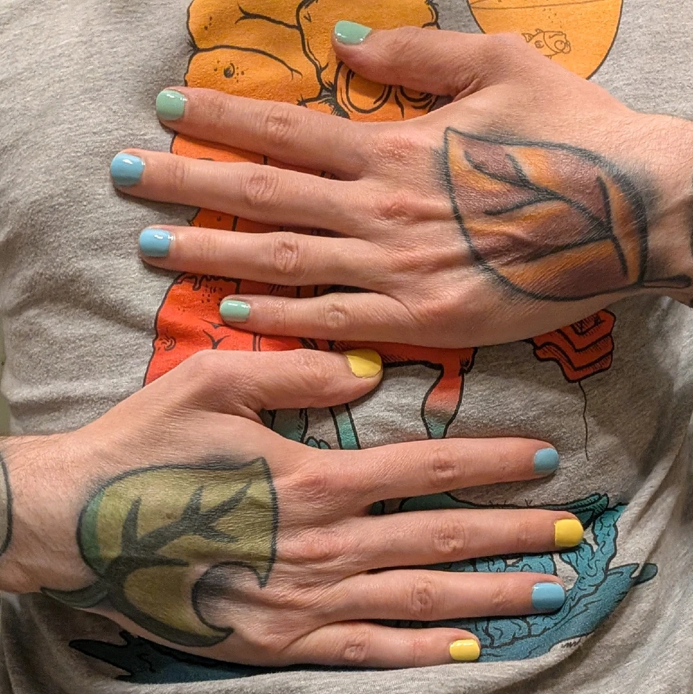 Painted my nails tonight...