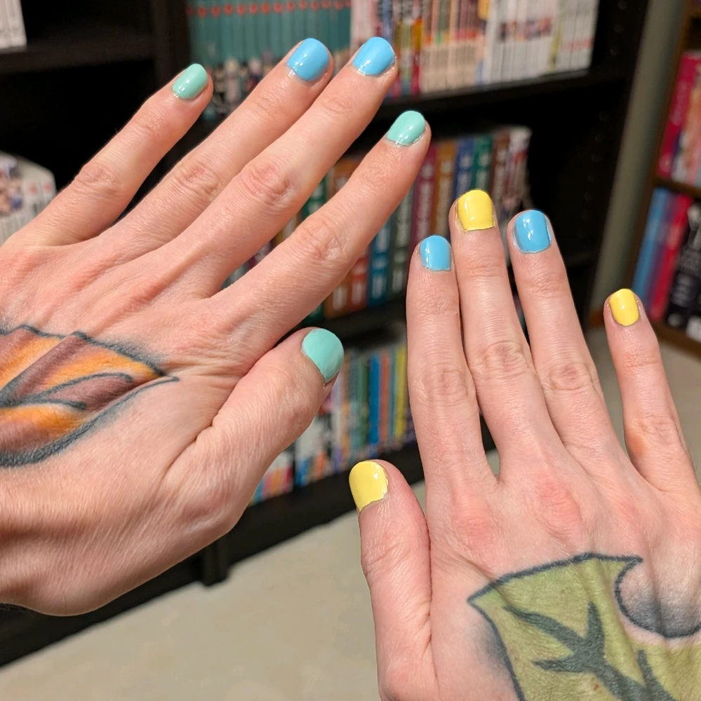 Painted my nails tonight...