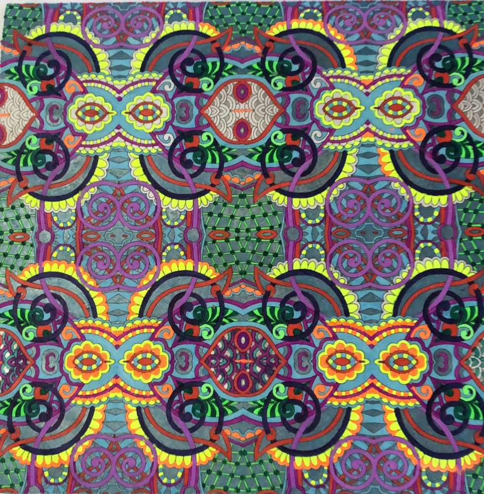 Gel ink colouring 