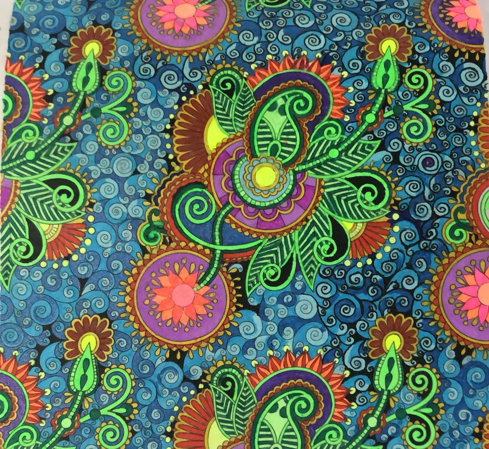 Abit of gel ink colouring 