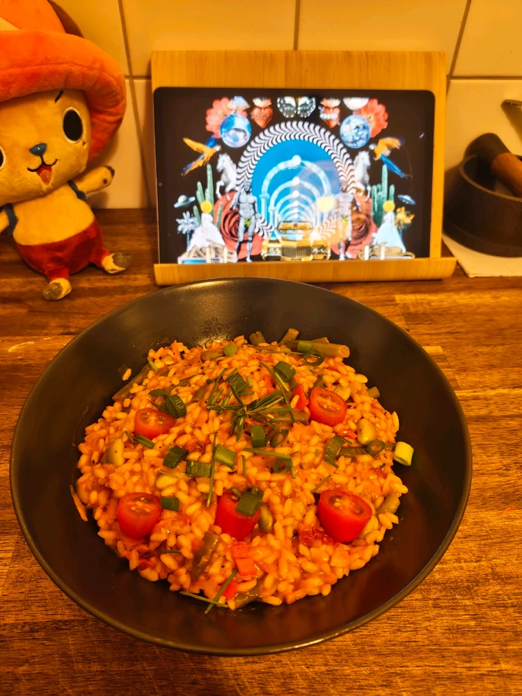 Heute gibt's Was ganz einfaches, Risotto mit ein bisschen Gemüse 🤤