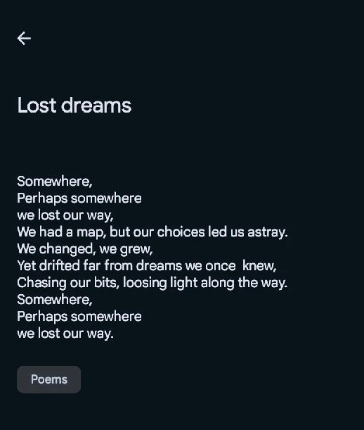 Love learning new perspectives! Let me know what's the first thing that came into your mind after reading my poem ๐