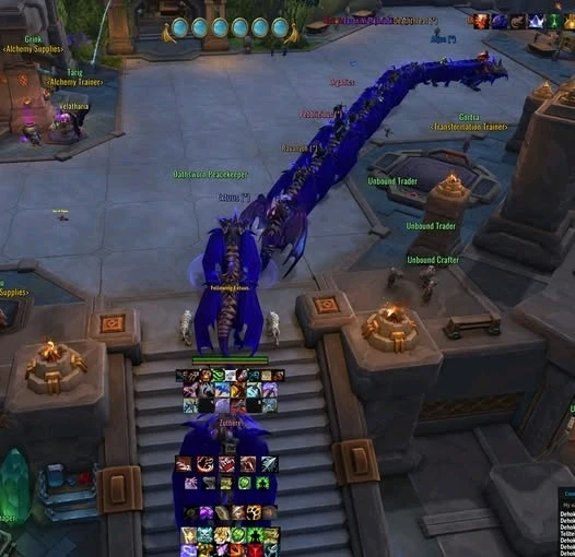 Man I love going to main cities! Found a Congo line of AOTC mounts and have to join in!