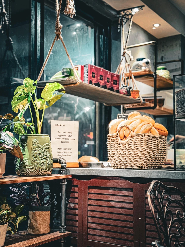 Front of counter look cozy and inviting 