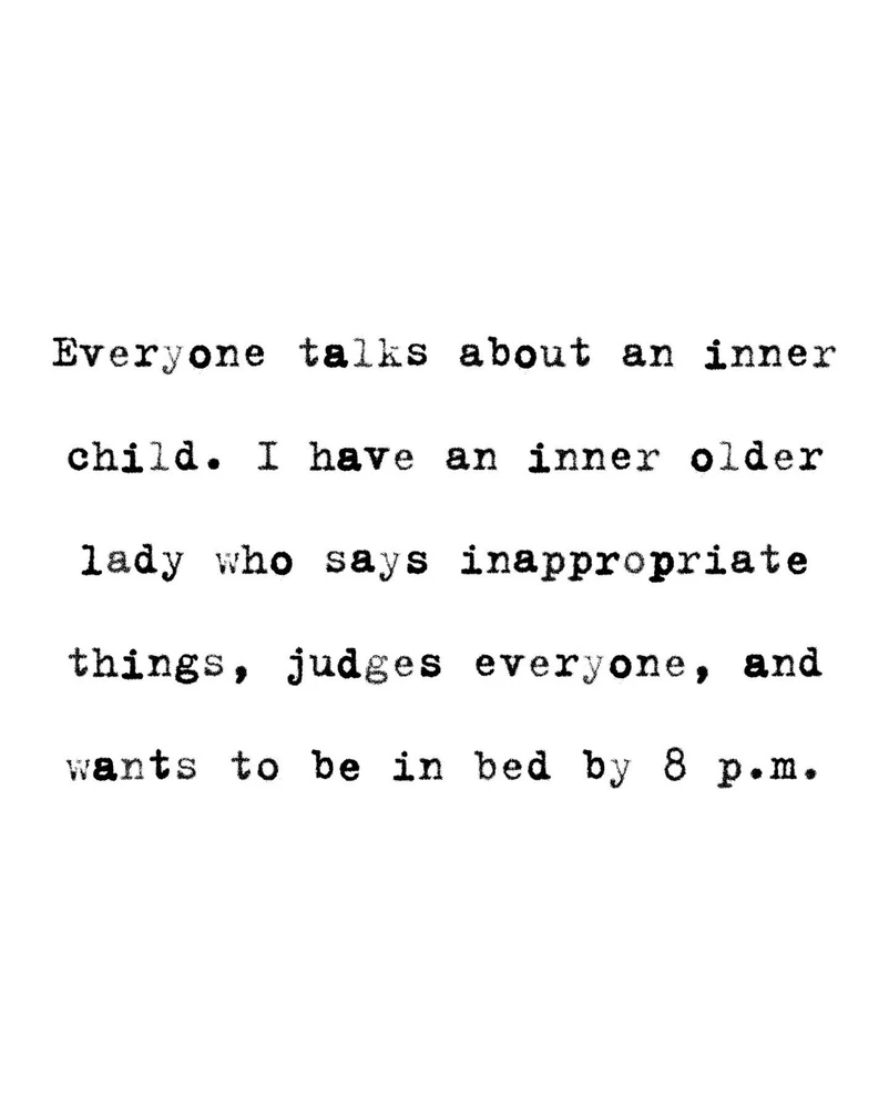 Old lady right here.