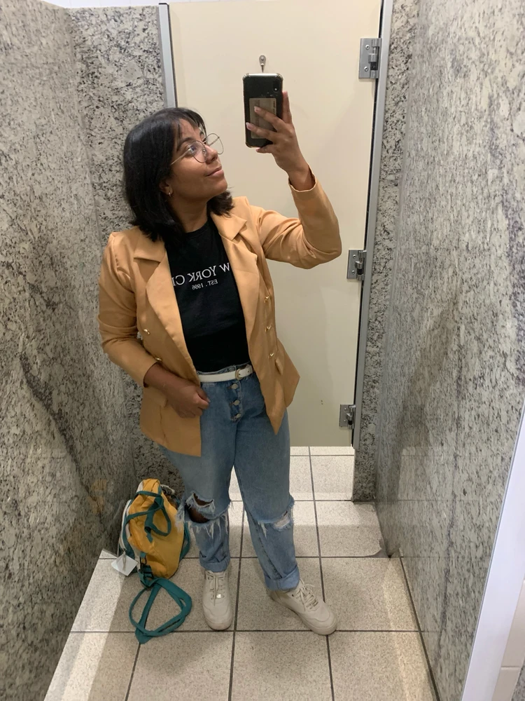 O único look da semana que eu não reclamei de ter escolhido (talvez) 🫠